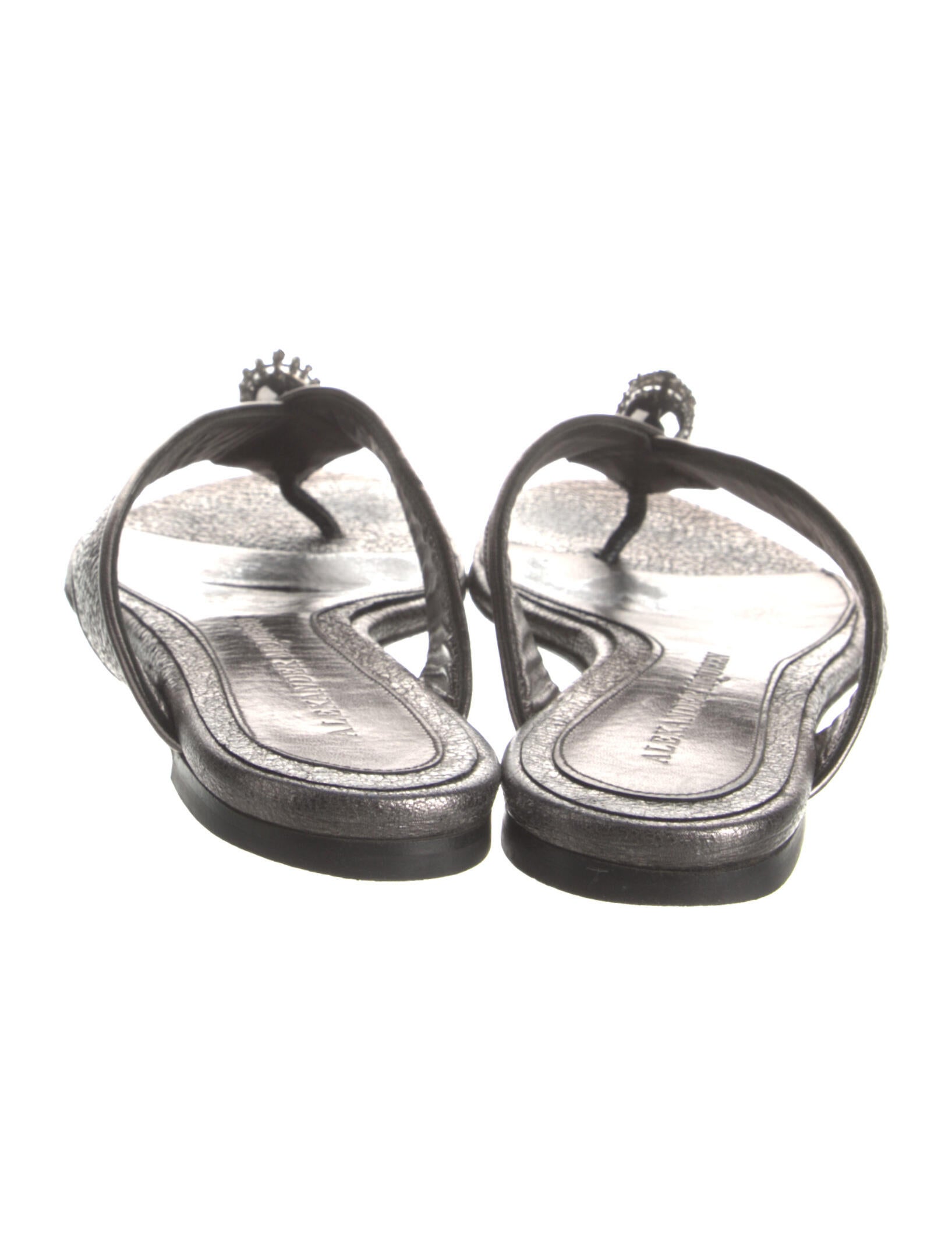 Alexander McQueen Skull Leather Slides